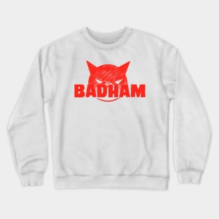 Badham Logo- Red Design Crewneck Sweatshirt